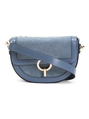 CHEVAL Made In Italy Suede Round Hardware Crossbody